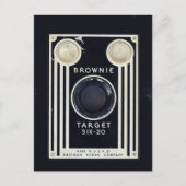 De camera van de terugtocht doorbladert doel. briefkaart (Voorkant)