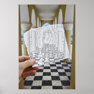 De Camera van het potlood Vs - Checkmate Poster