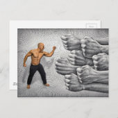 De Camera van het potlood Vs - de Strijd en de Bep Briefkaart (Voorkant / Achterkant)