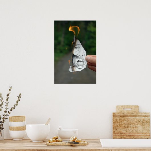 De Camera van het potlood Vs - Schroef Poster (Keuken)