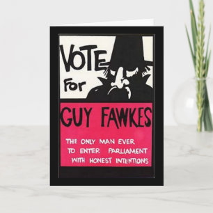 De campagne van Guy Fawkes Kaart