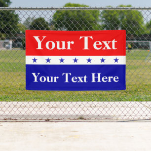 De campagne voor politieke verkiezingen aanpassen spandoek