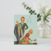 De Camping van de Retro Vist de Aankondiging van d (Staand voorkant)