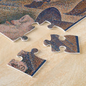 De Can-can Seurat Neo Impressionist Pointillist Legpuzzel (Zijkant)