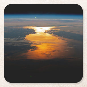 De Canadese provincies Newfoundland en Labrador. Vierkante Kartonnen Onderzetter