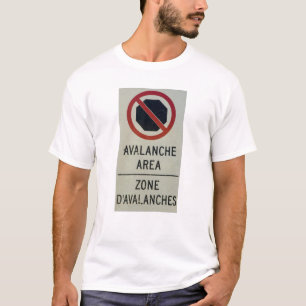 De Canadese Streek van de Lawine Geen het Ophouden T-shirt