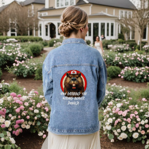 De Canadese 'verkeerde bever' Donald Trump Denim Jacket
