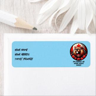 De Canadese 'verkeerde bever' Donald Trump Etiket