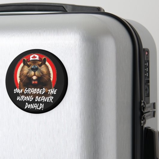 De Canadese 'verkeerde bever' Donald Trump Magneet (Insitu (bagage))