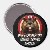 De Canadese 'verkeerde bever' Donald Trump Magneet (Voorkant / Achterkant)