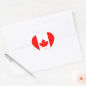 De Canadese vlag, Canada Hart Sticker (Envelop)