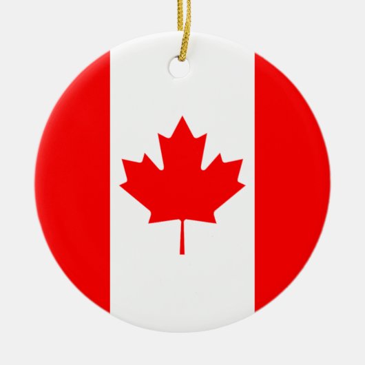 De Canadese vlag, Canada Keramisch Ornament (Voorkant)