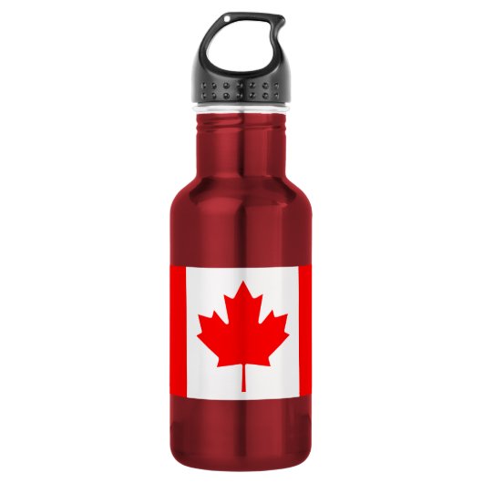 De Canadese vlag - Canada Souvenir Waterfles (Voorkant)