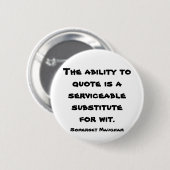 De capaciteit aan Citaat. Ronde Button 5,7 Cm (Voorkant /achterkant)