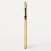 DE CAPE LION LYING DOWN, Sepia, Black Monogram Case-Mate iPhone Case (Achterkant/links)