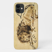 DE CAPE LION LYING DOWN, Sepia, Black Monogram Case-Mate iPhone Case (Achterkant)