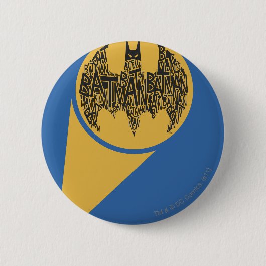 De Caped Crusader Ronde Button 5,7 Cm (Voorkant)