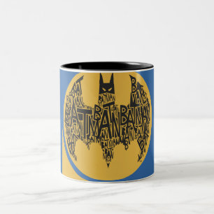 De Caped Crusader Tweekleurige Koffiemok