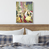 De captive Hebreeuws schreef dat Wachten op Naaman Canvas Afdruk (Insitu (Slaapkamer))