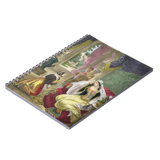 De captive Hebreeuws schreef dat Wachten op Naaman Notitieboek (Linkerzijde)