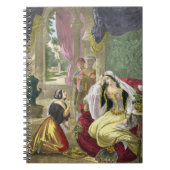 De captive Hebreeuws schreef dat Wachten op Naaman Notitieboek (Voorkant)