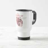 De Cardiology Definition Travel Coffee Mug Reisbeker (Voorkant rechts)