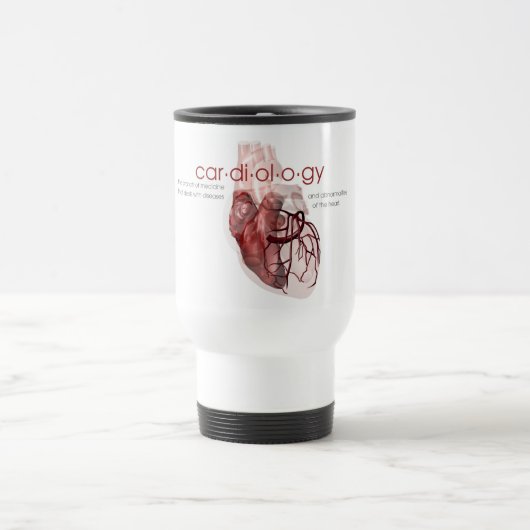 De Cardiology Definition Travel Coffee Mug Reisbeker (Center)