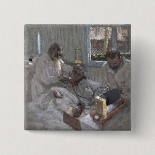 De cardioloog Henri Vaquez en zijn Vierkante Button 5,1 Cm