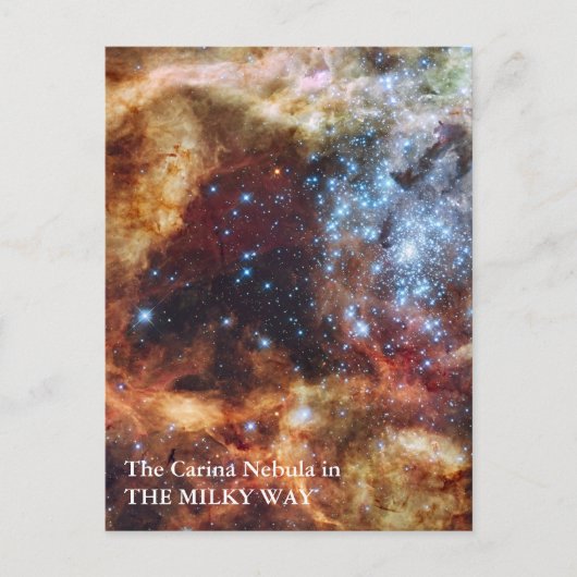 De Carina Nebula Briefkaart (Voorkant)