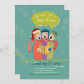 De Carolers Holiday Card Kaart (Voorkant / Achterkant)
