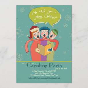 De Carolers Holiday Card Kaart