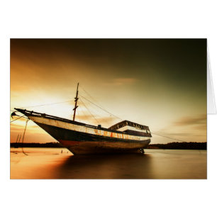 De carrosserie van het oude schip Bali, Indonesi