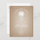 De carte de grange de pot de maçon du souffle du (Devant / Derrière)