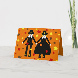 © de carte de pèlerin de Martzkin de thanksgiving