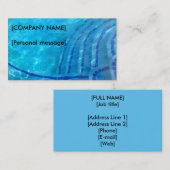  de carte de visite de nettoyage de piscine (Devant / Derrière)