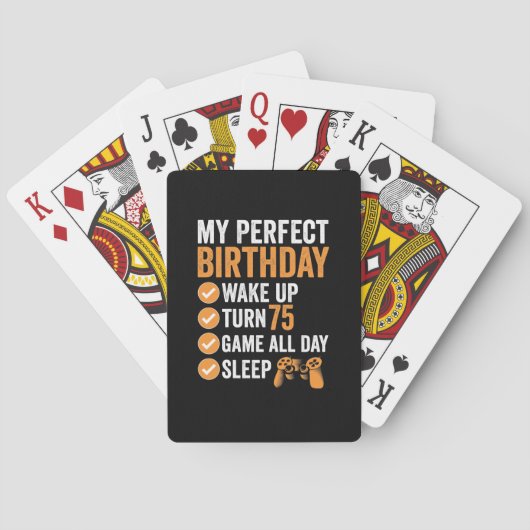 De Cartes 75e Tourner 75 Mon jeu d'anniversaire parfait (dos)