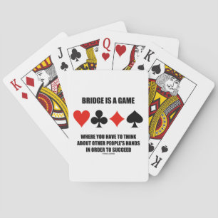 De Cartes Bridge Est Un Jeu Où Il Faut Réfléchir