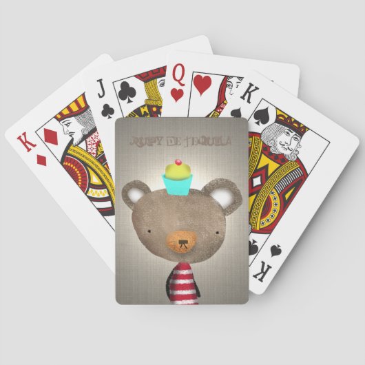 De Cartes Jeu d'ours en peluche (dos)