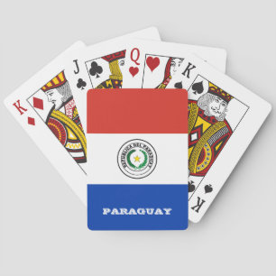 De Cartes Jeu du drapeau du Paraguay, Paraguay Jouer des car