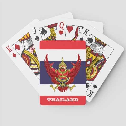 De Cartes Jeu du Drapeau Thaïlandais, Thaïlande Jouer des ca (dos)