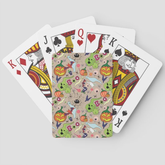 De Cartes Jeu graphique Halloween déplaisant (dos)