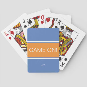 De Cartes JEU SUR Citation Cuite Personnalisée Monogramme Bl