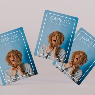 De Cartes Jeu Sur Photo Typhographie Famille Moderne
