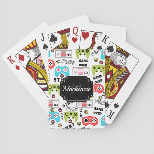 De Cartes Jeu vidéo Retro (dos)