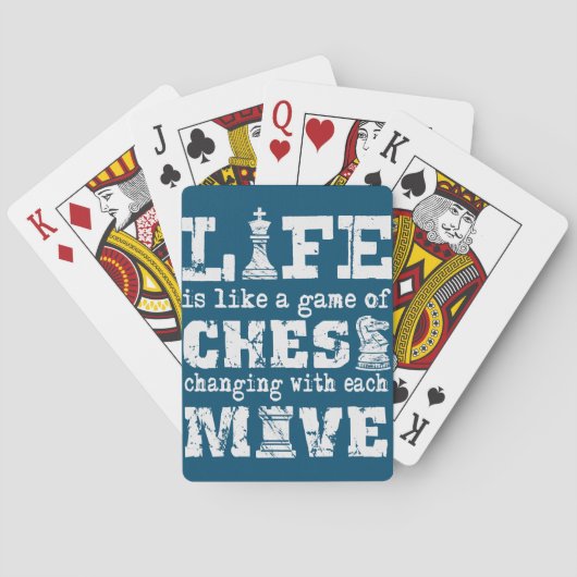 De Cartes la vie est comme un jeu d'échecs - changer avec ch (dos)