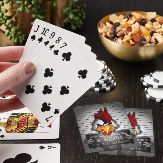 De Cartes Mr Rooster-spel Pokerkaarten (Insitu)