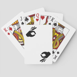De Cartes OK Main Gesture Circle Jeu amusant Jouer des carte