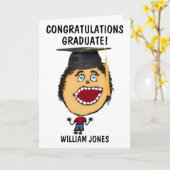 De Cartoon van de Afstuderen van gelukwensen Kaart (Gele Bloem)