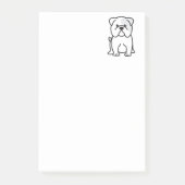 De Cartoon van de buldog Post-it® Notes (Voorkant)