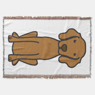 De Cartoon van de Hond van Vizsla Deken